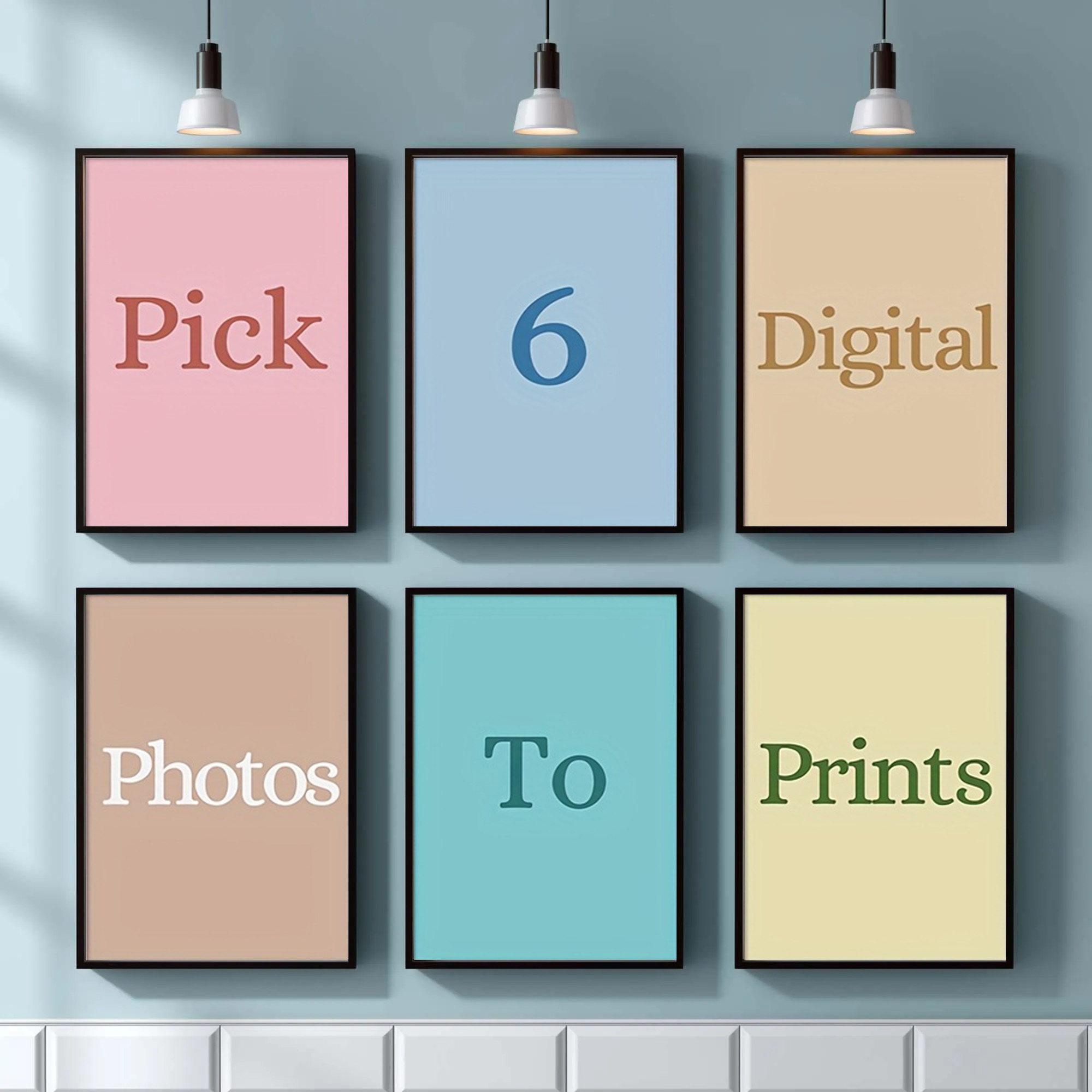Home Decor Theme - 4/5/6 piezas de impresión personalizada en