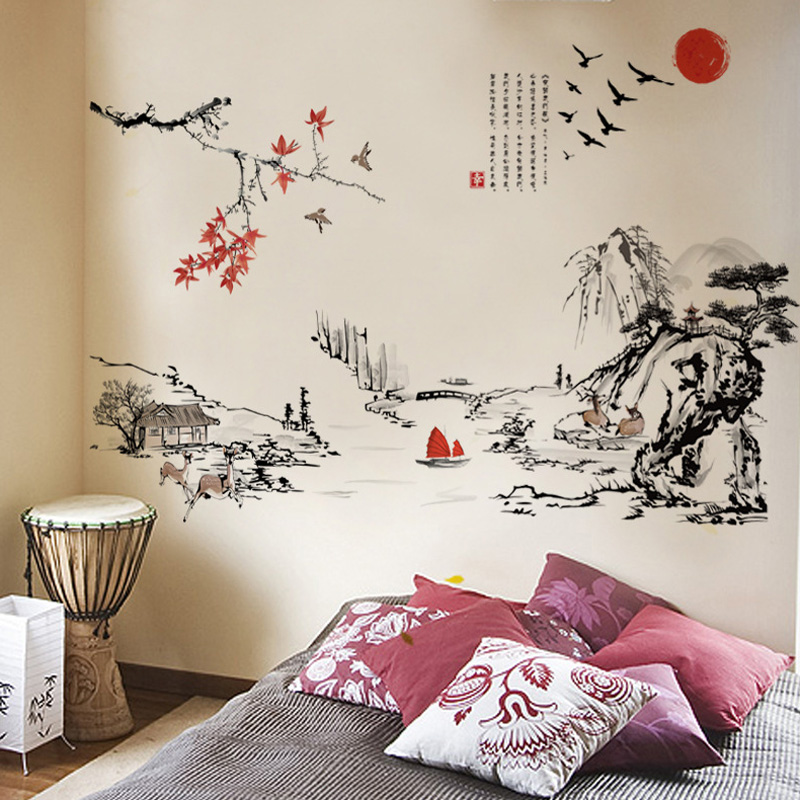Home Decor Indonesia - Pegatinas de pared de arte paisajístico
