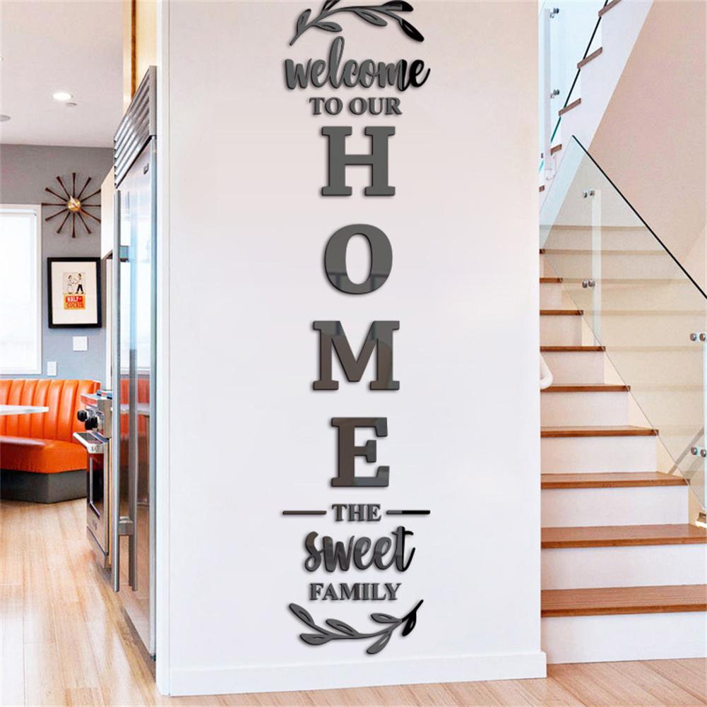 Home Decor Y2K - Adhesivo de pared de espejo 3D