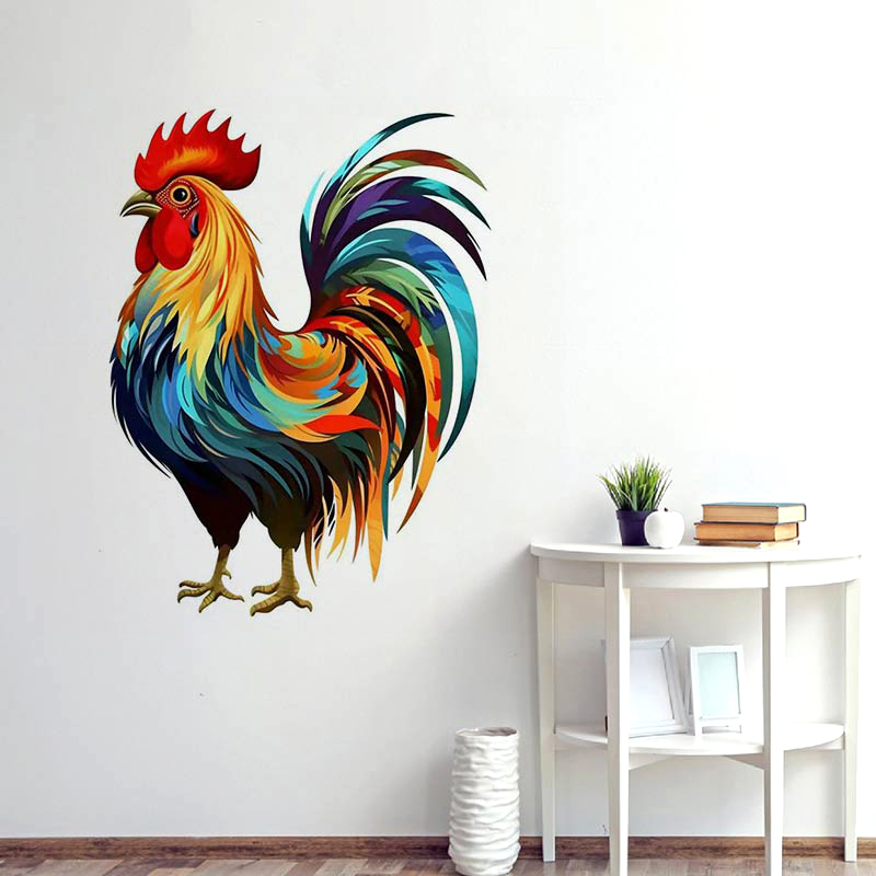 Home Decor Indonesia - Pegatina de pared de gallo elegante