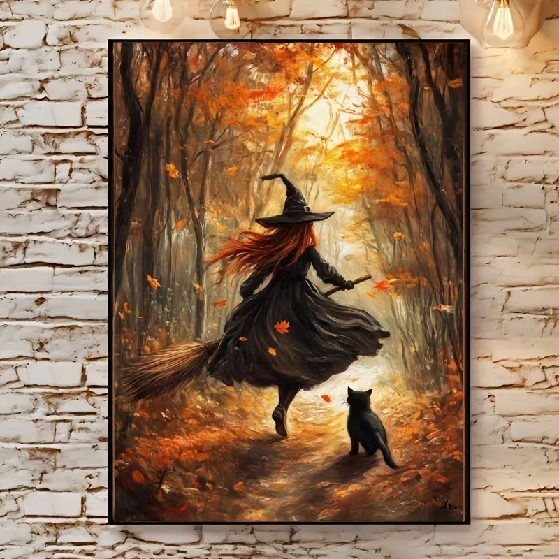 Home Decor Theme - Impresión artística de pared de bruja