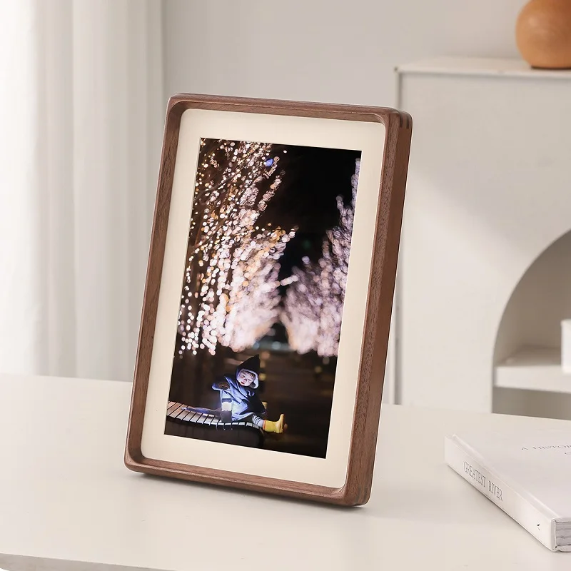 Bamboo Photo Frame - Marco de madera maciza para cuadros,