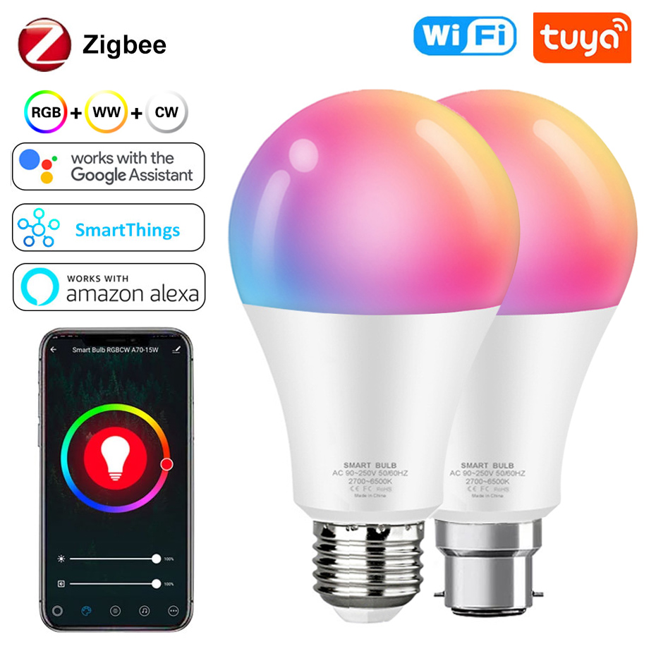 Home Decor Free App - Bombilla LED Inteligente Zigbee de 15W