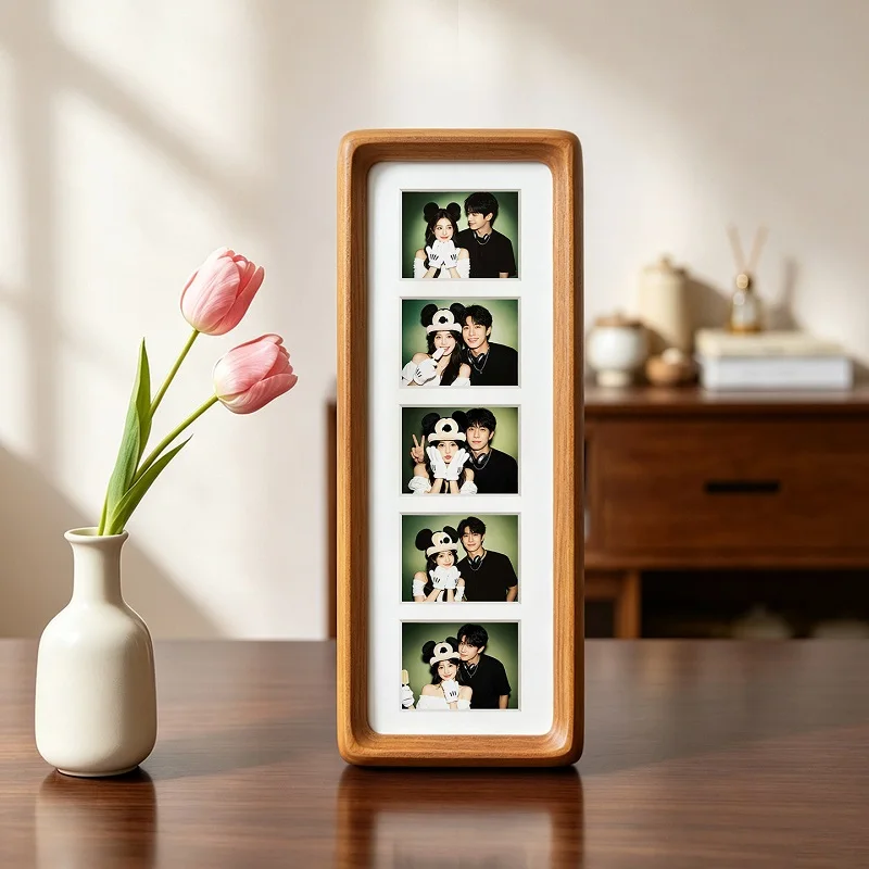 Bamboo Photo Frame - Marco de fotos de madera maciza,