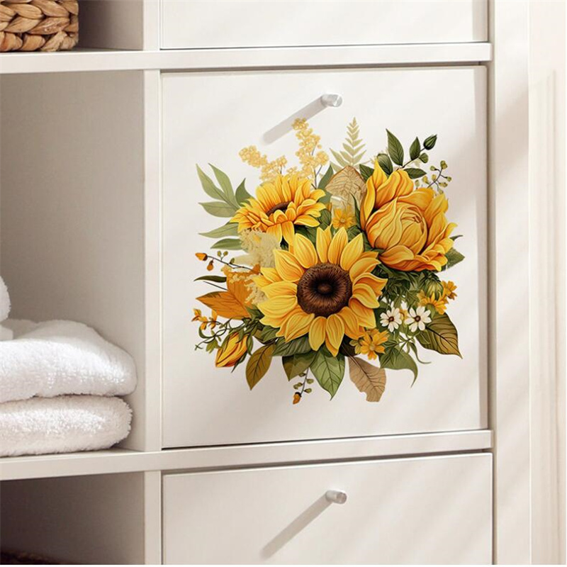 Home Decor Indonesia - Pegatinas de pared autoadhesivas de flores