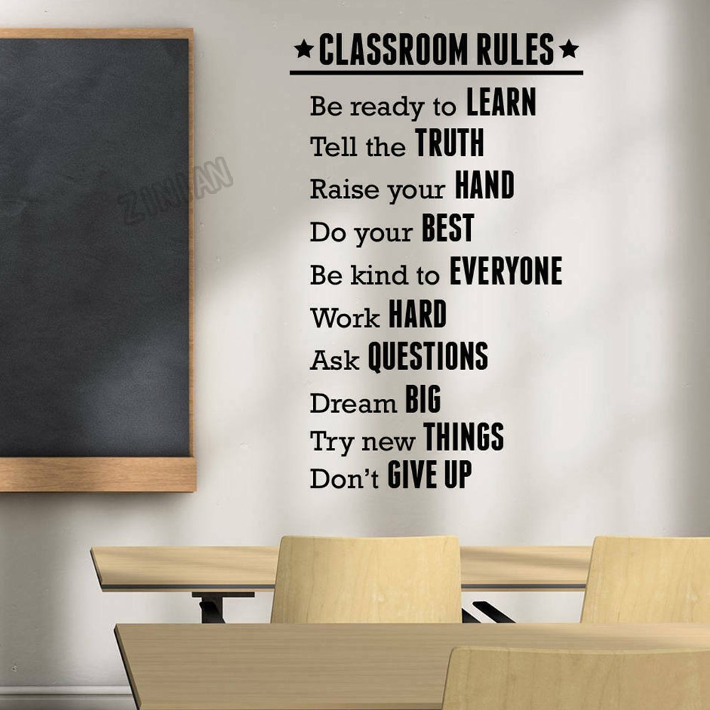 Home Decor Indonesia - Etiqueta de la pared de reglas