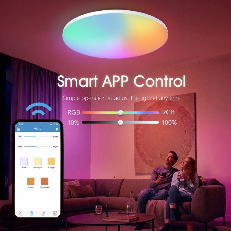 Luz de techo inteligente Marpo - Home Decor Free App reseña y precio