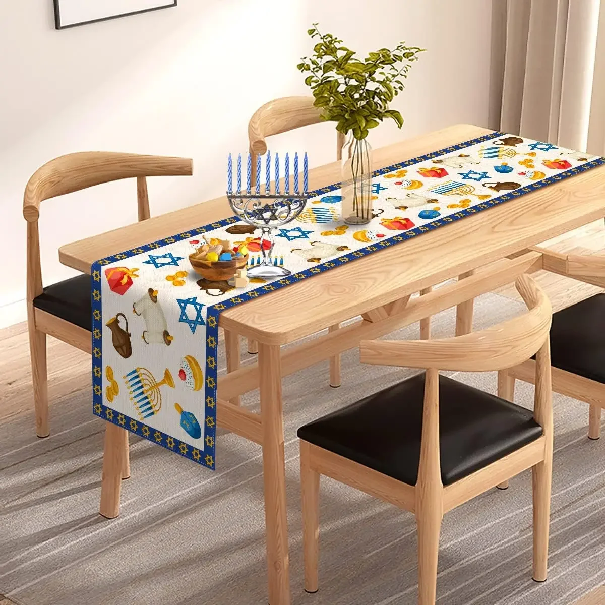 Camino de mesa de lino para Ha - Linen Table Runner reseña y precio