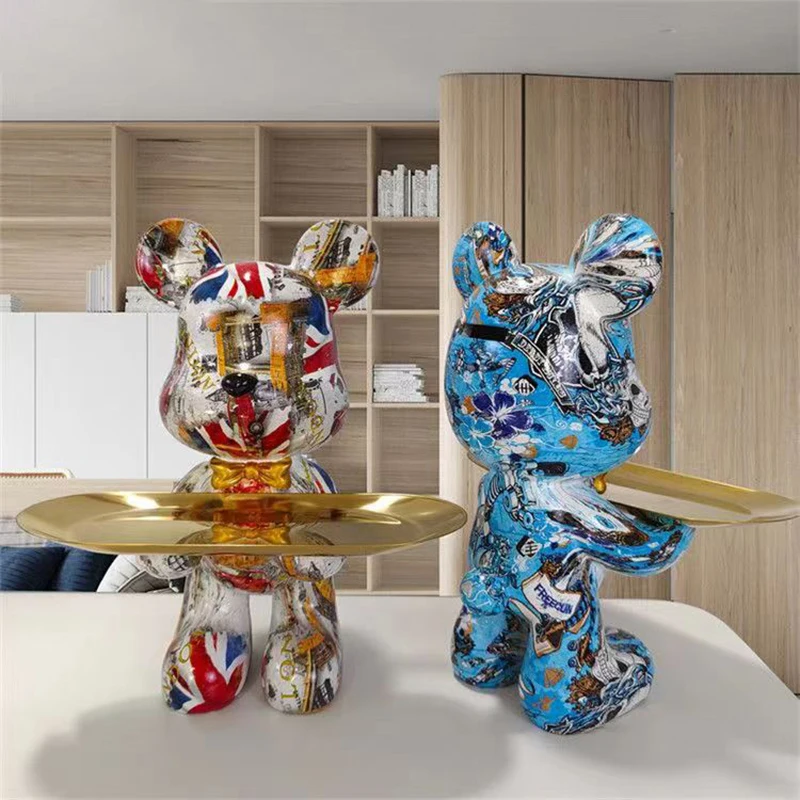Estatuilla de oso Graffiti de  - Home Decor Y2K reseña y precio