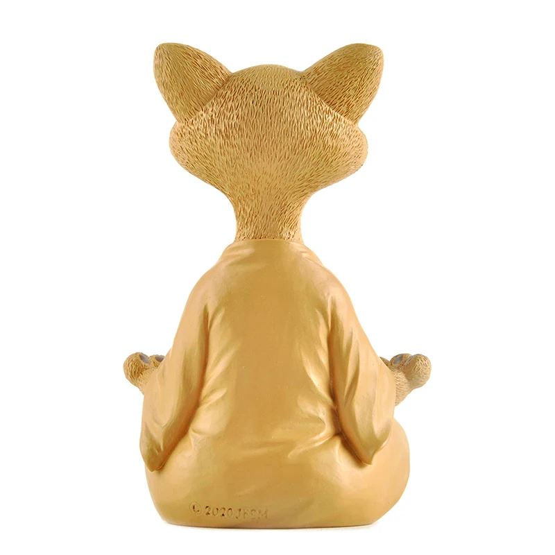 Escultura de gato de meditació - Home Decor Za reseña y precio