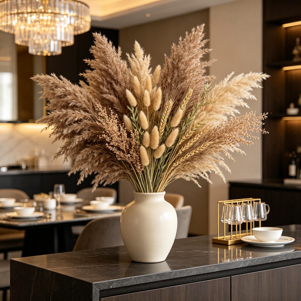 1 Ramo de Flores Secas Mixtas, - Pampas Grass Decor reseña y precio