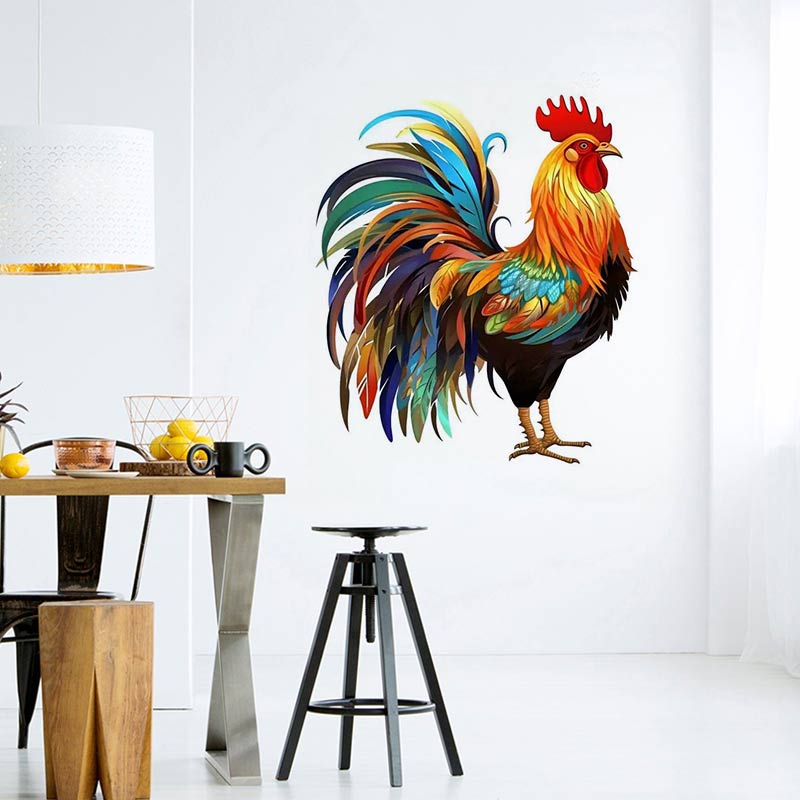 Pegatina de pared de gallo ele - Home Decor Indonesia reseña y precio