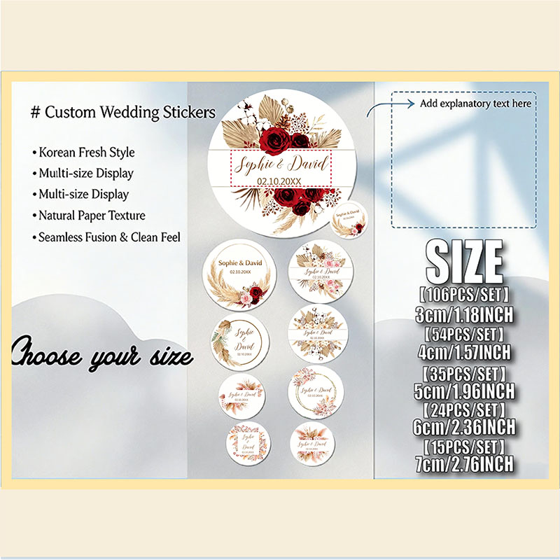 Pegatinas Personalizadas para  - Pampas Grass Decor reseña y precio