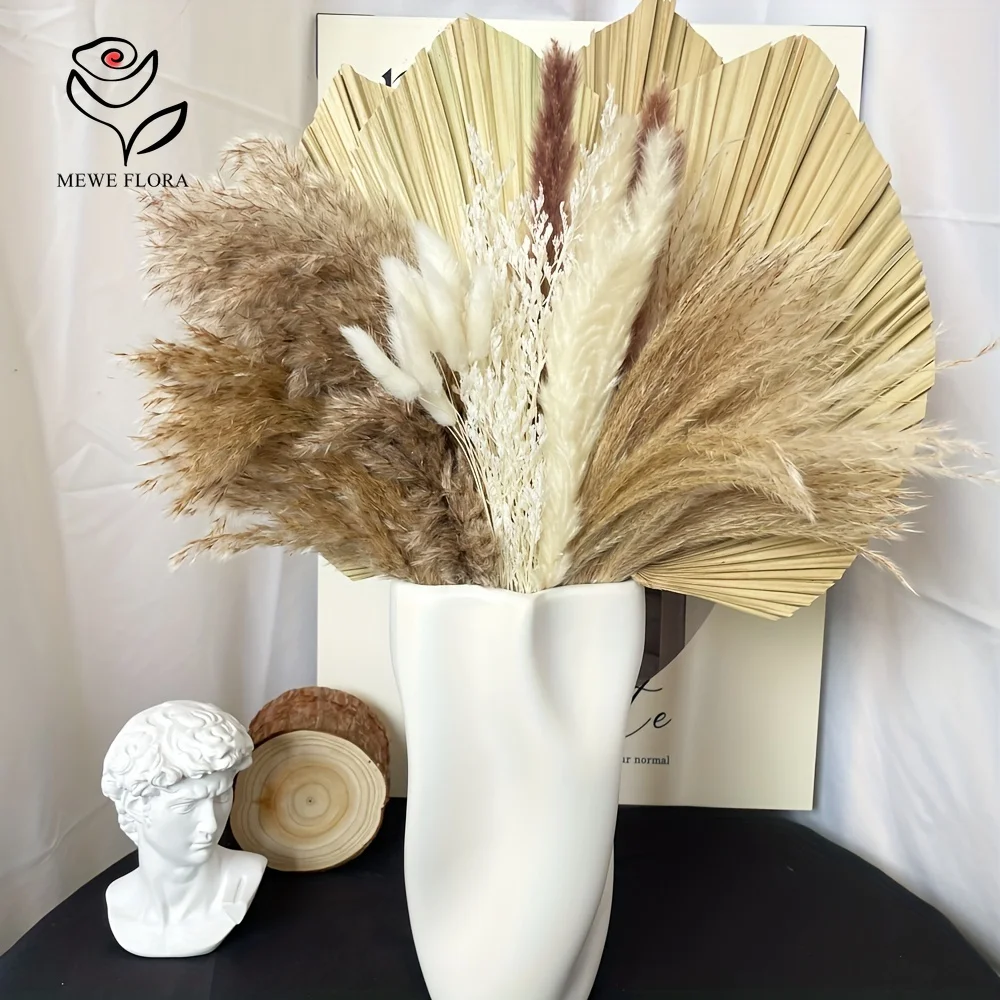 35 Uds. De hierba de Pampas Na - Pampas Grass Decor reseña y precio