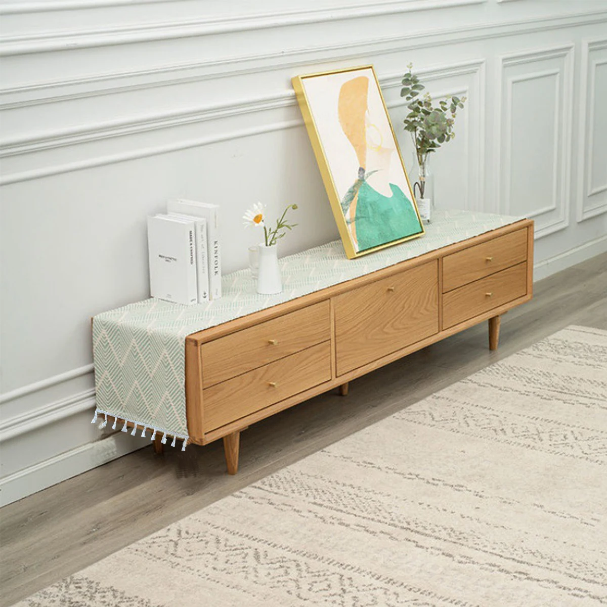 Camino de mesa Mesita de noche - Linen Table Runner reseña y precio