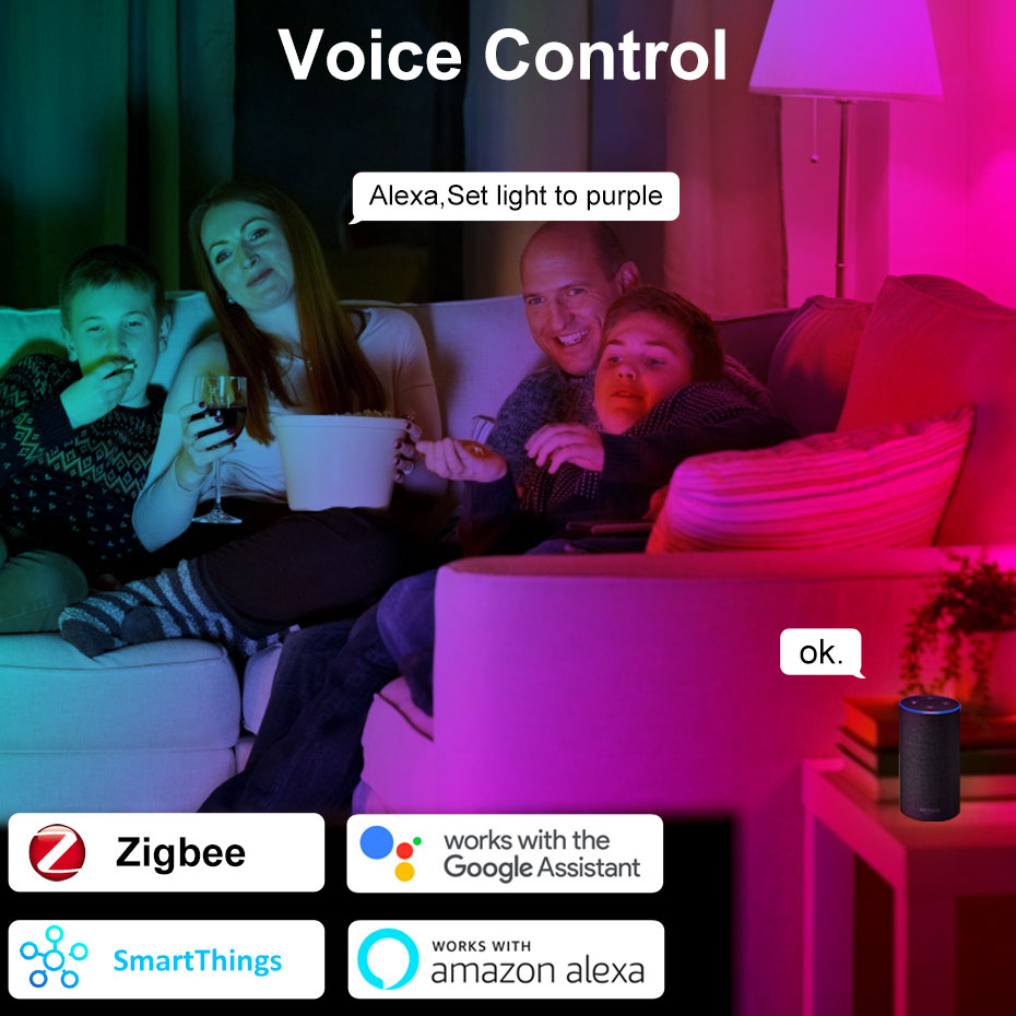 Bombilla LED Inteligente Zigbe - Home Decor Free App reseña y precio