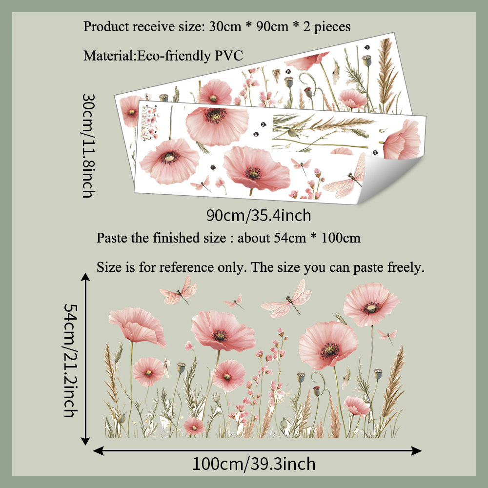 Pegatinas de pared de libélula - Home Decor Indonesia reseña y precio