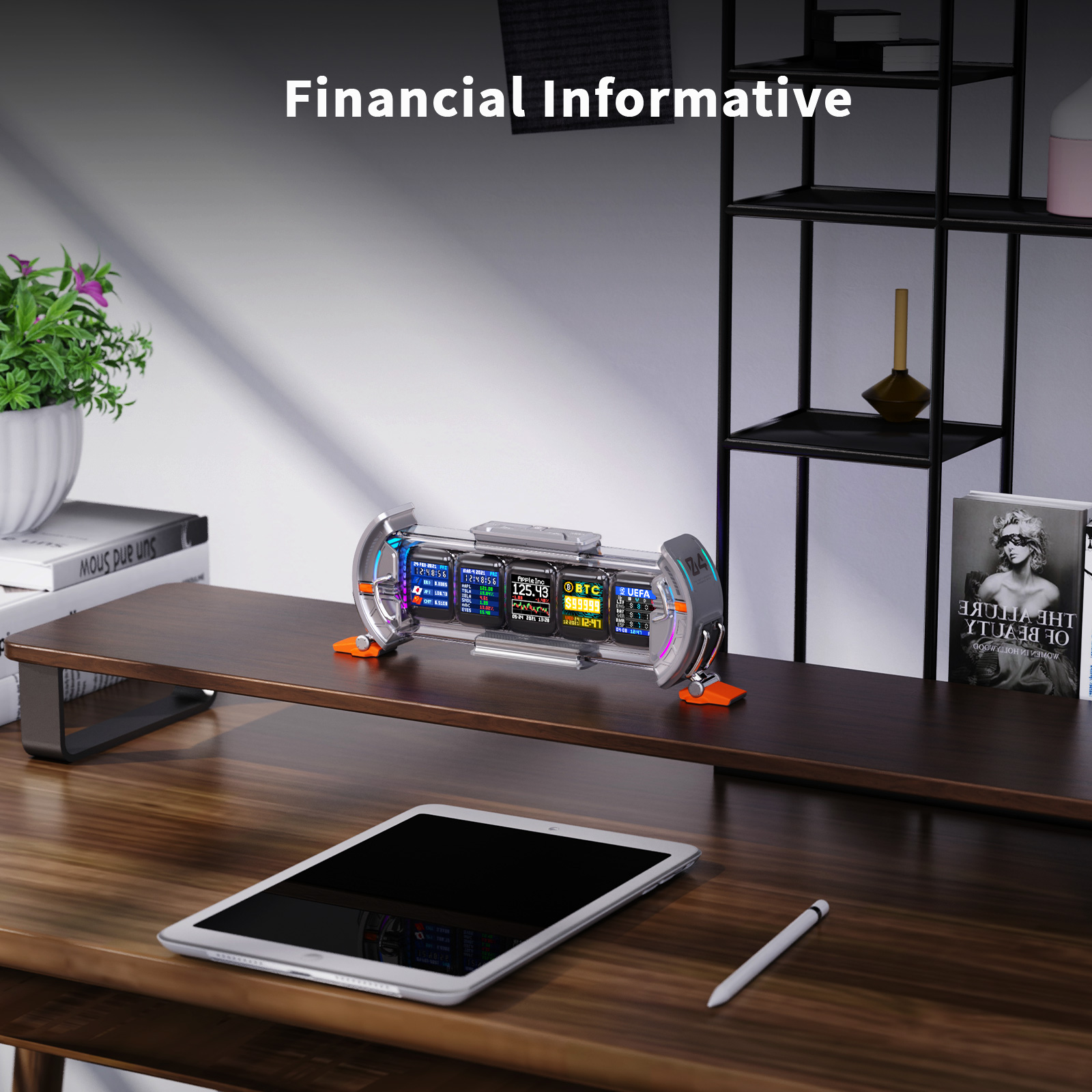 Reloj digital con configuració - Home Decor Free App reseña y precio