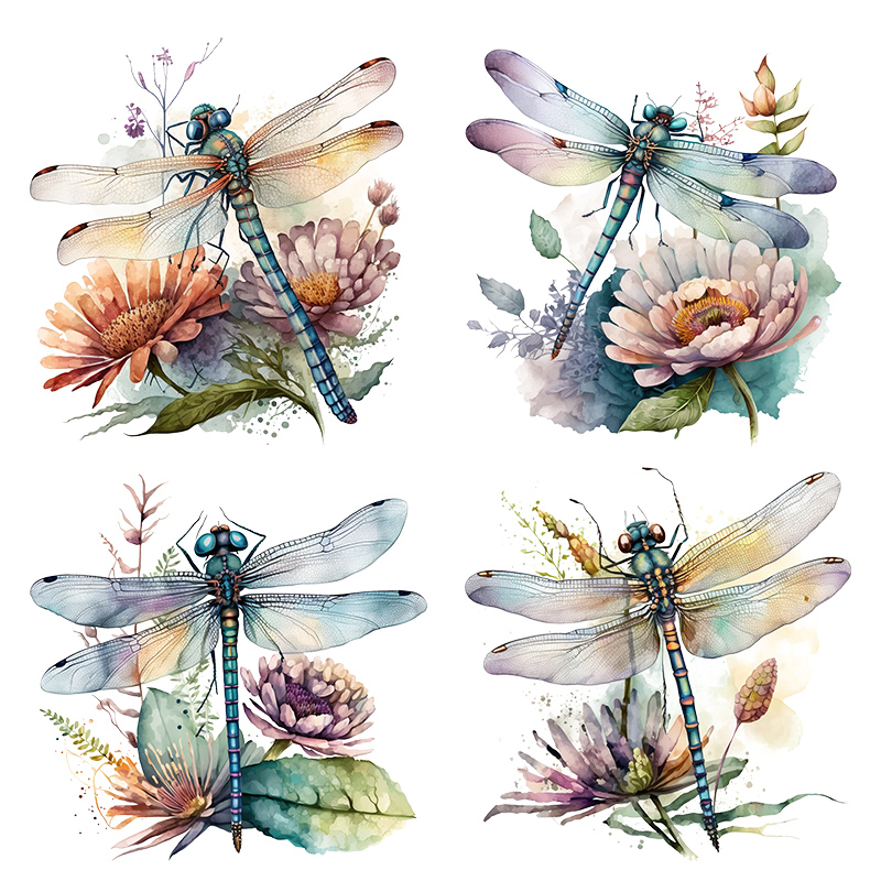 M739 Hermosas Flores y Libélul - Home Decor Indonesia reseña y precio