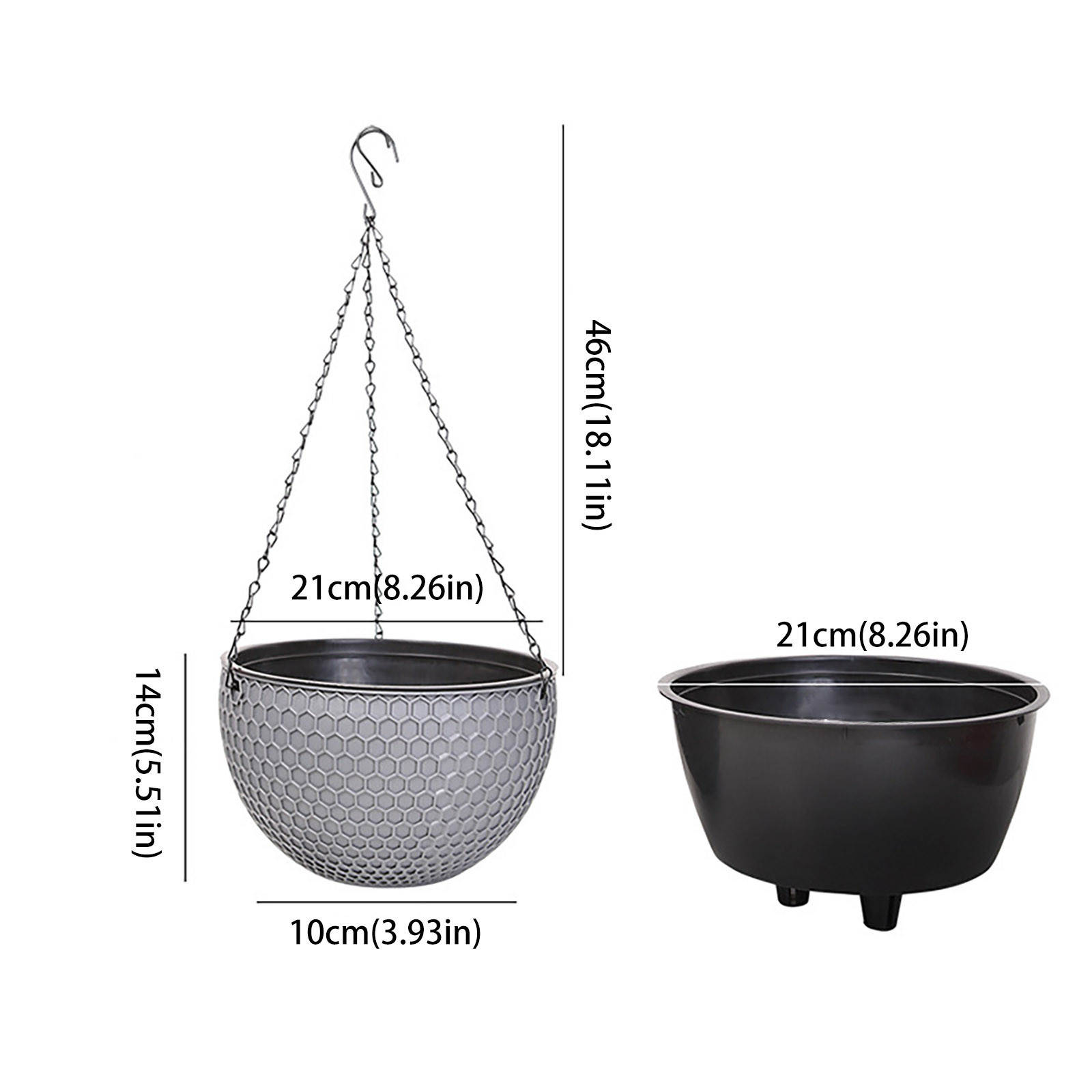 Estilo europeo patrón de panal - Rattan Plant Basket reseña y precio